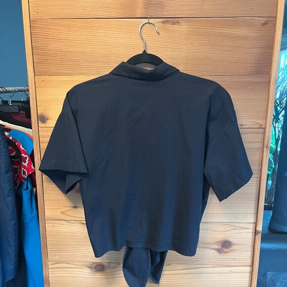 Banana Republic Black Tie-Front Top - Picture 4 of 8